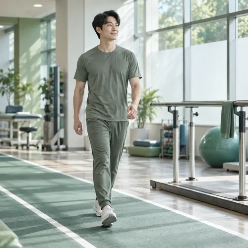 운동 복귀 목표 세우기 주제의 AI 생성 개념 예시